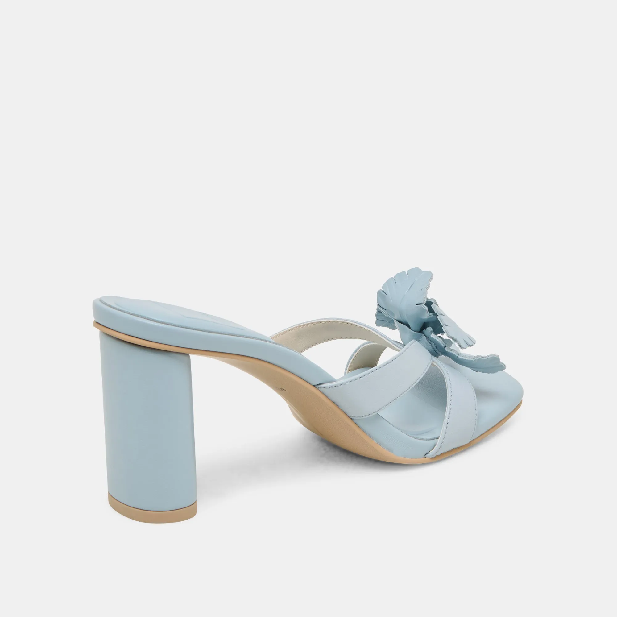 NIKIL HEELS LIGHT BLUE LEATHER
