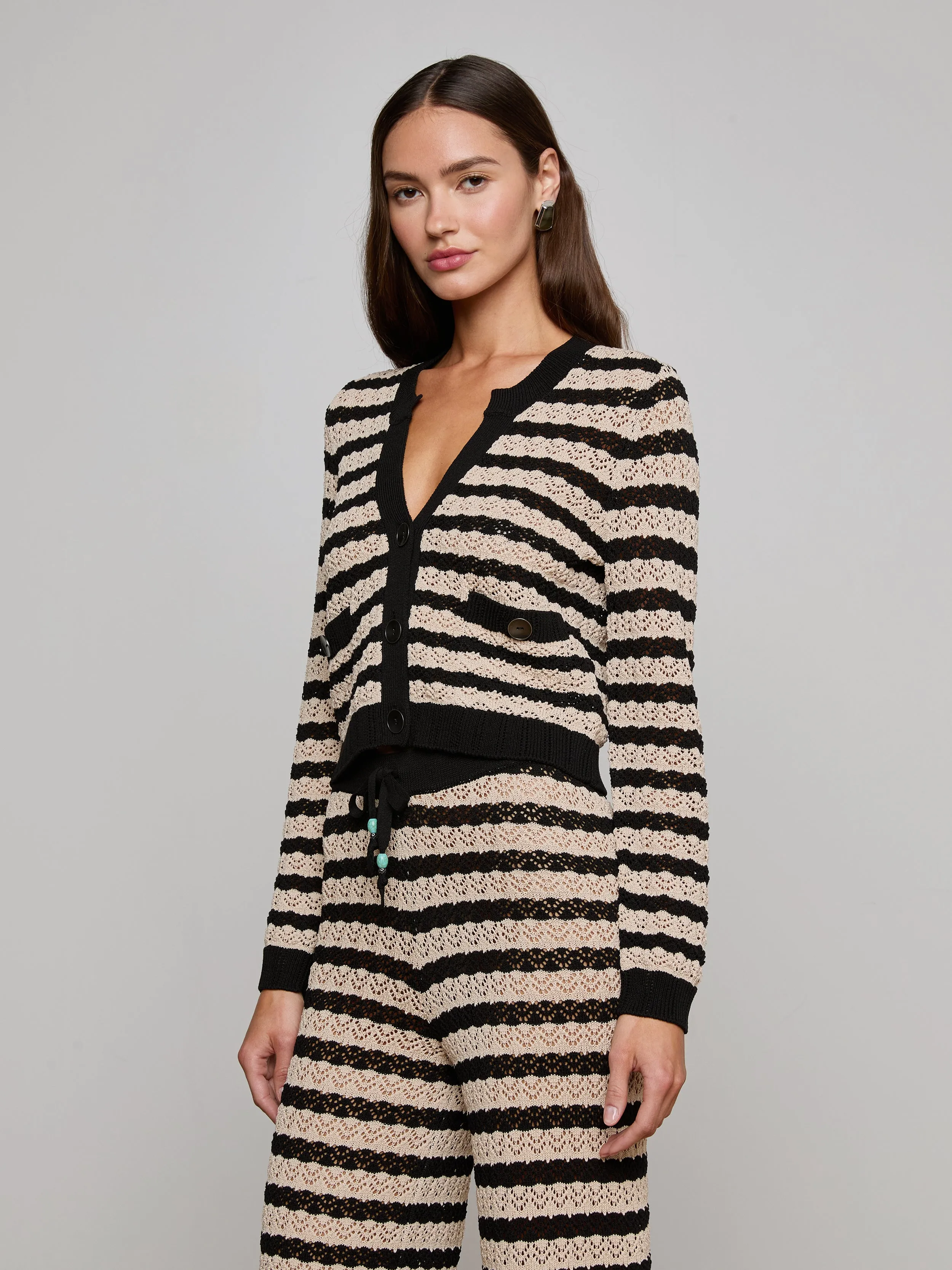 Orla Pointelle Knit Cardigan