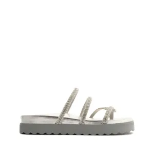 Phoebe Sporty Metallic Nappa Leather Sandal