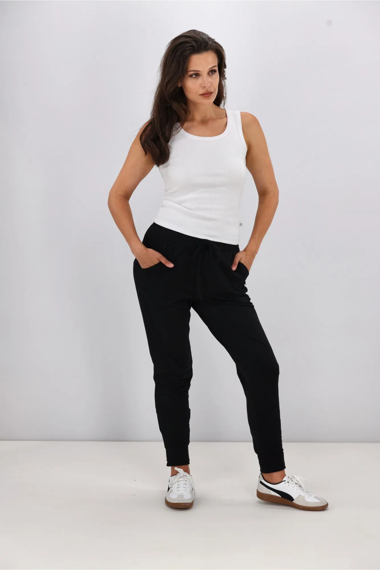 Shine On Essentials Full Length Jogger Black