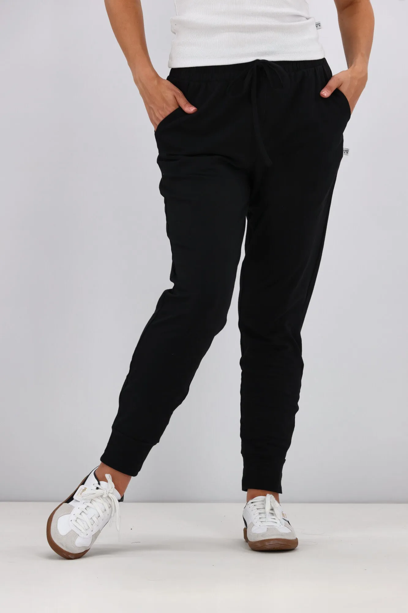 Shine On Essentials Full Length Jogger Black