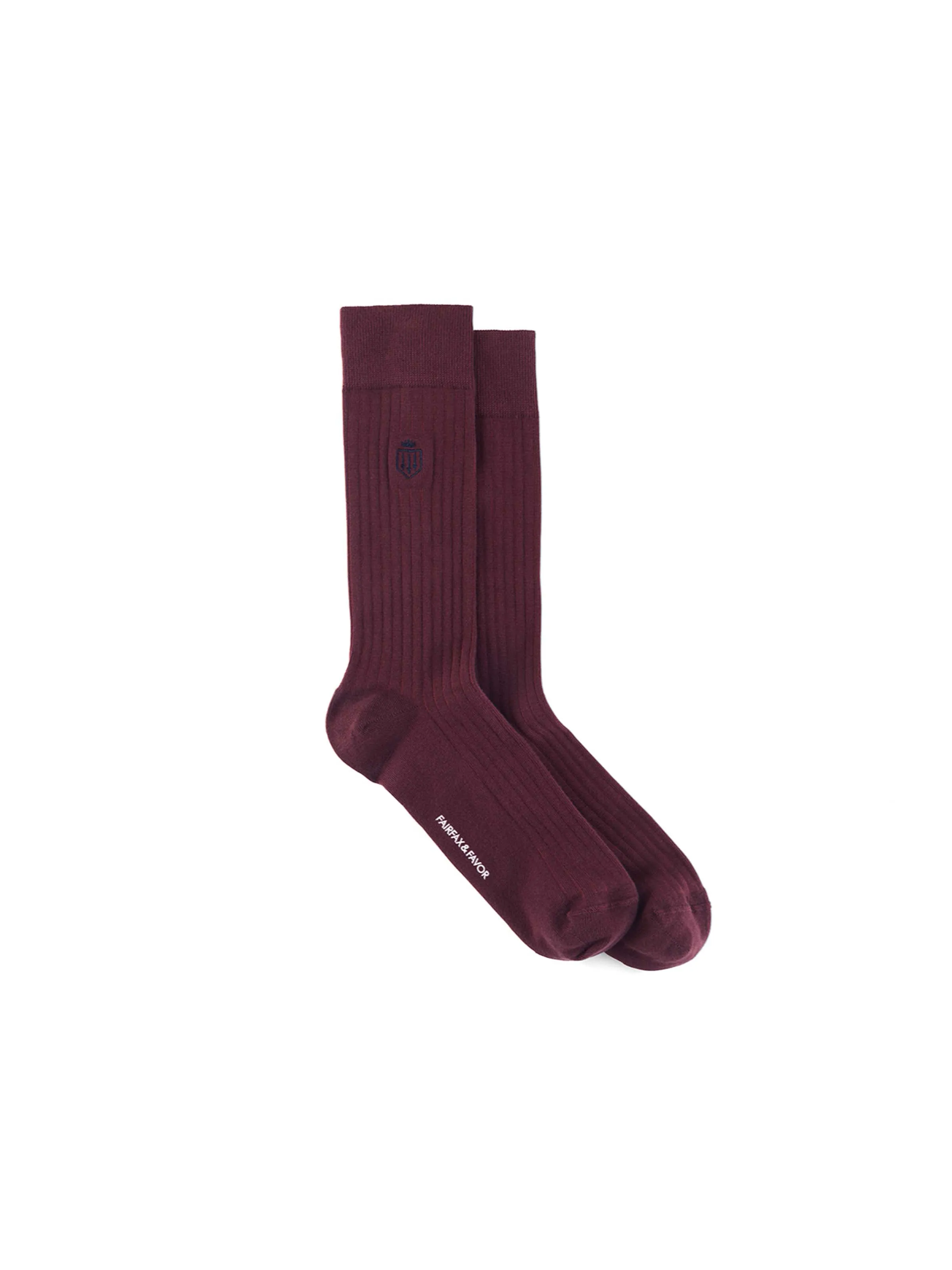 Signature Men's Sock - Burgundy