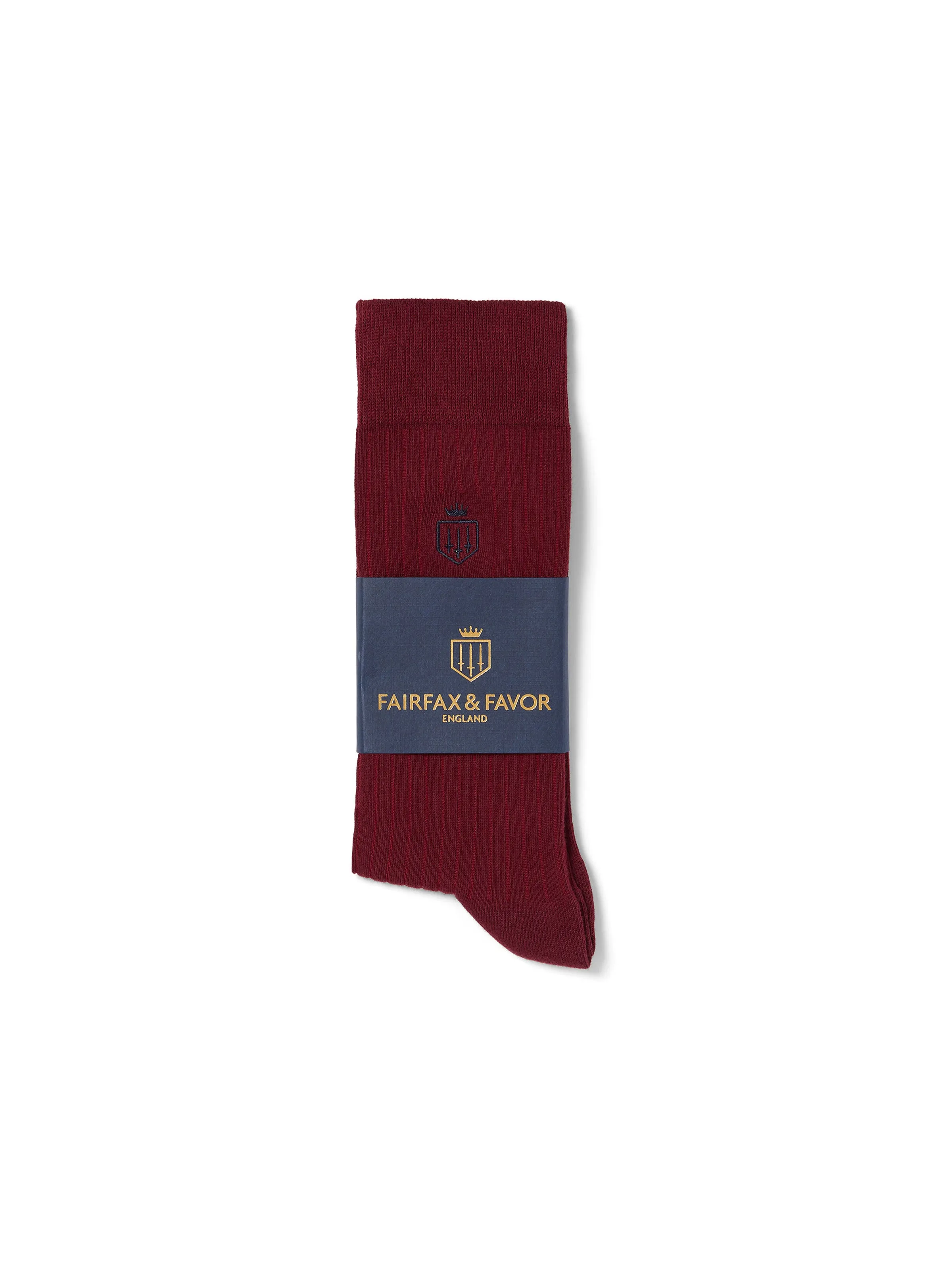 Signature Men's Sock - Burgundy