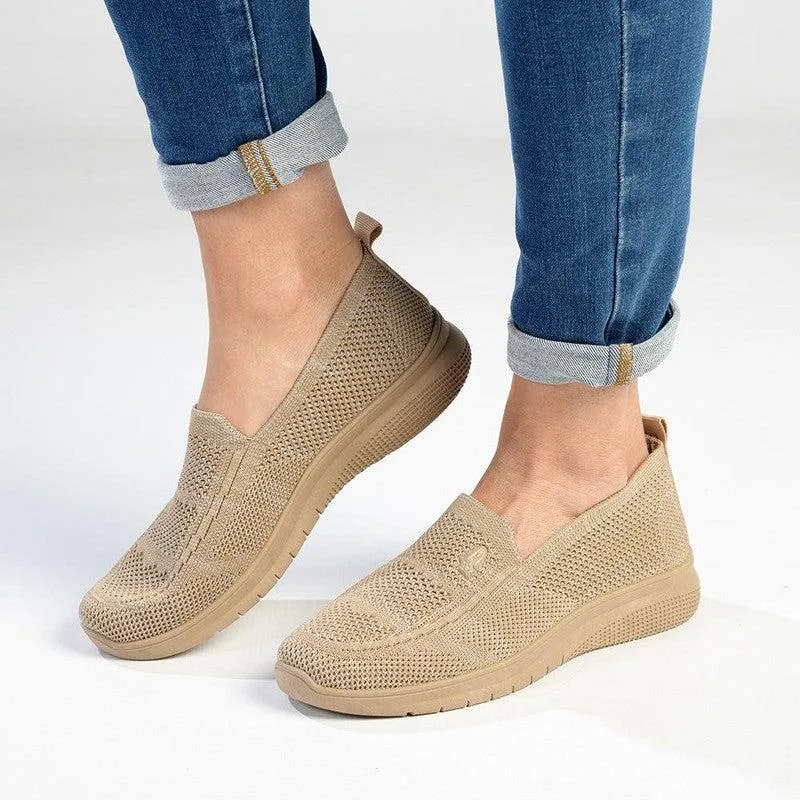Soft Style By Hush Puppies Rimba Melange Knit Loafer - Taupe