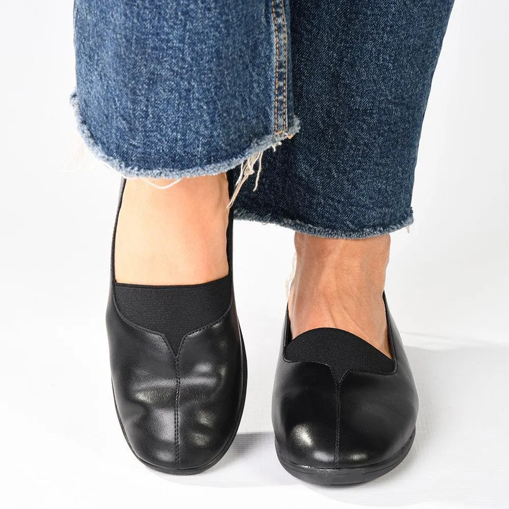 Soft Style By Hush Puppy Cara Flats - Black