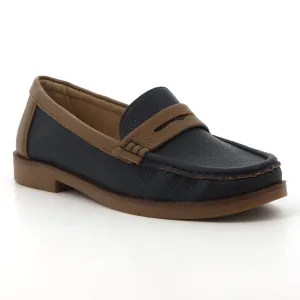 Soft Style By Hush Puppy Lamar Loafer With Saddle - Navy