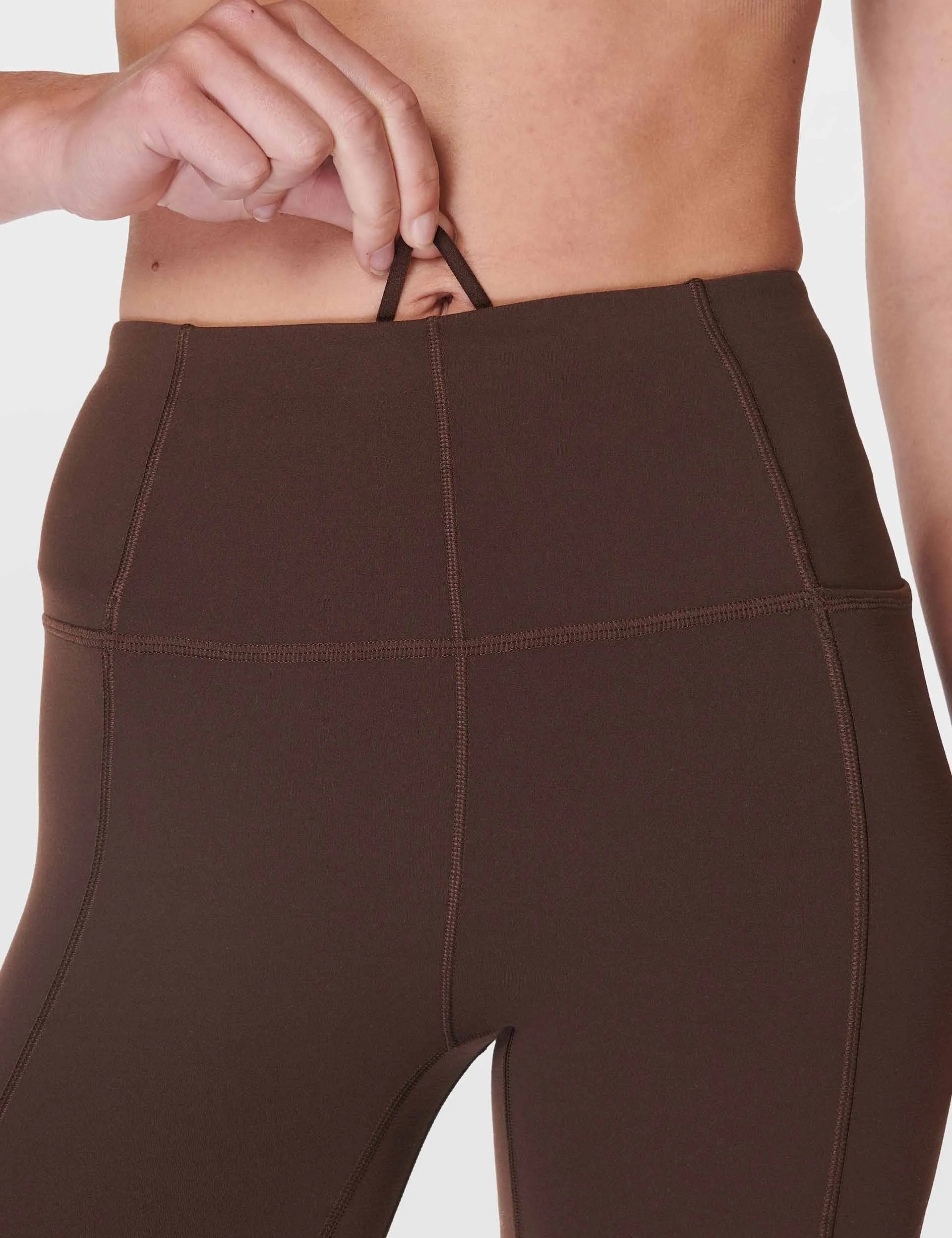 Super Soft 7/8 Yoga Leggings - Cacao Brown