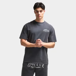 Supply & Demand Chrome Star Graphic T-Shirt / Washed Black