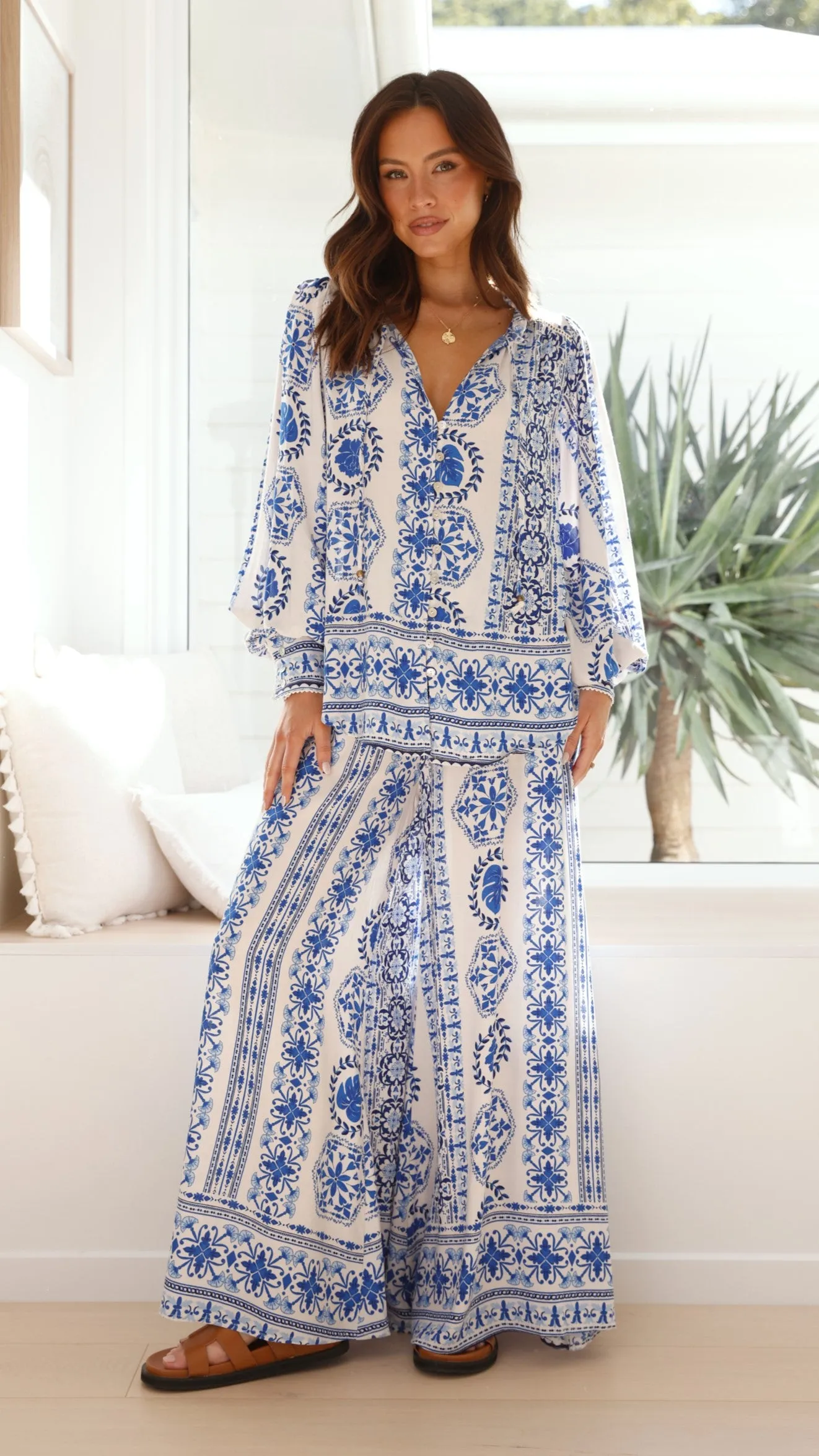 Taimo Top - Blue Print