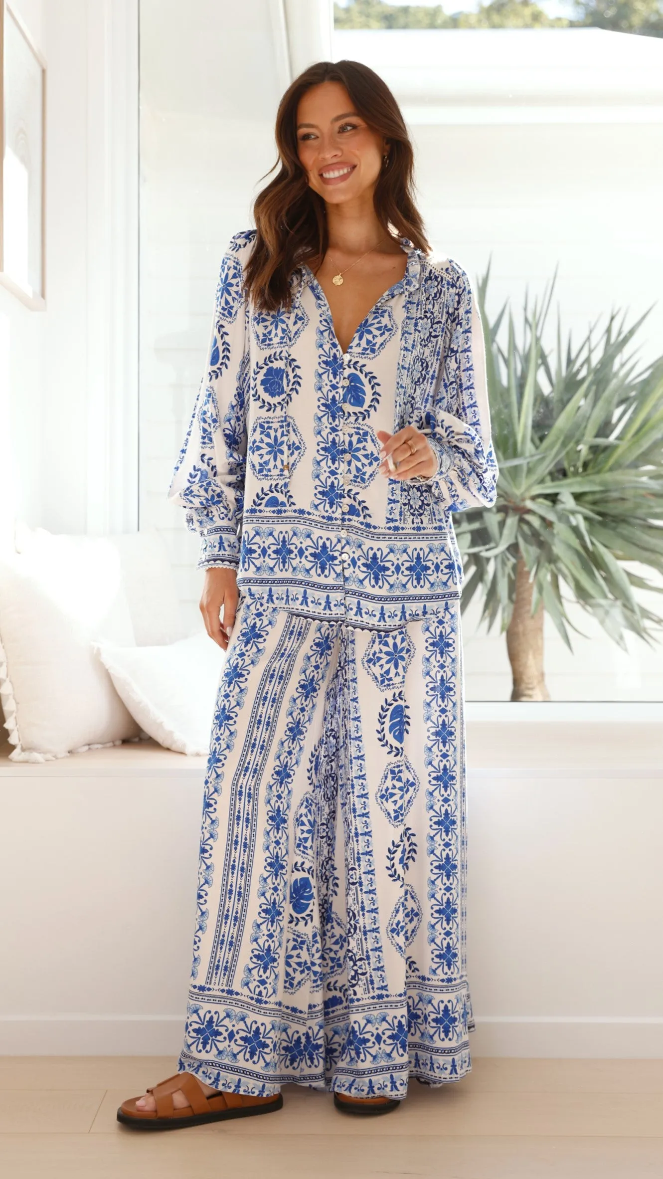 Taimo Top - Blue Print