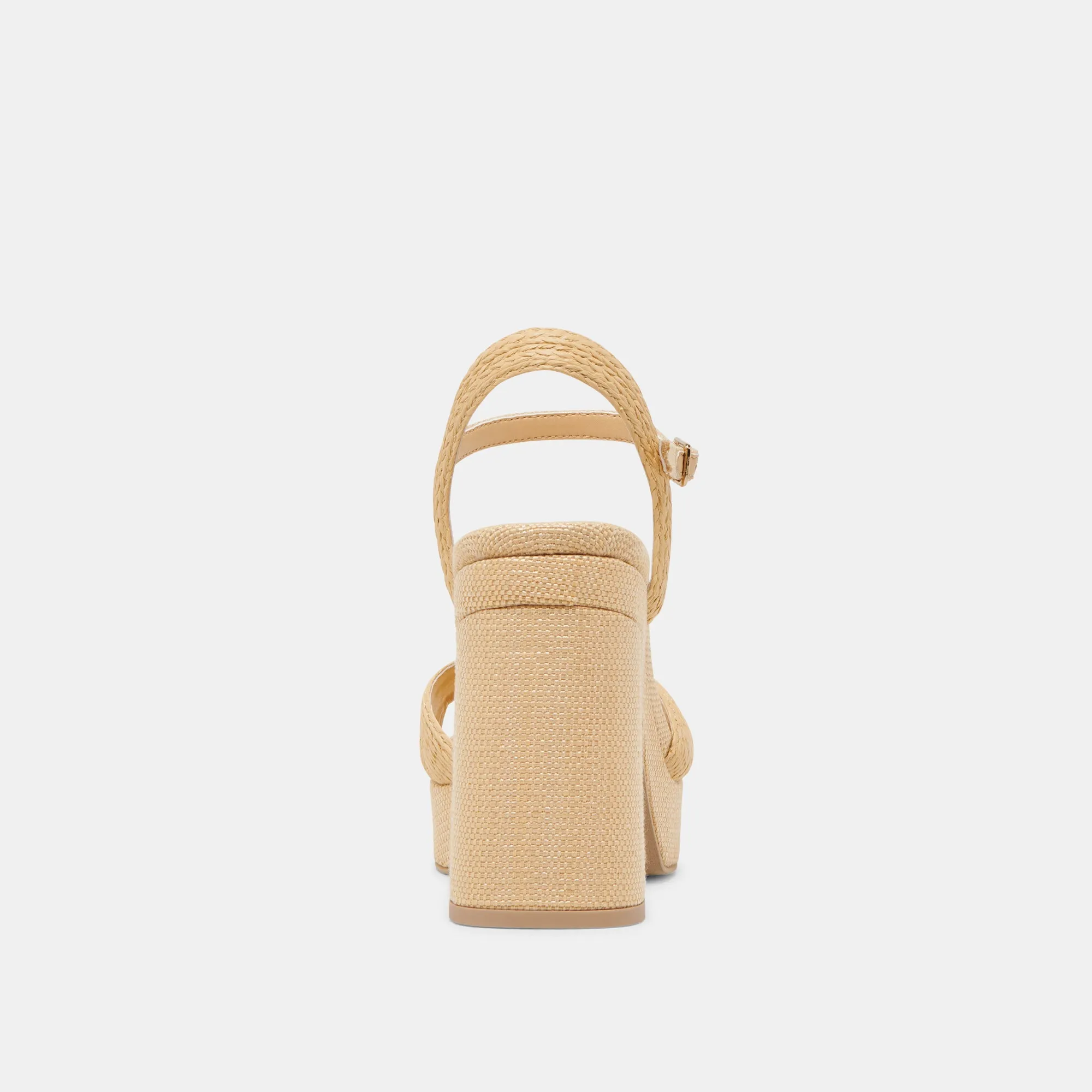 TINAYA HEELS LT NATURAL RAFFIA