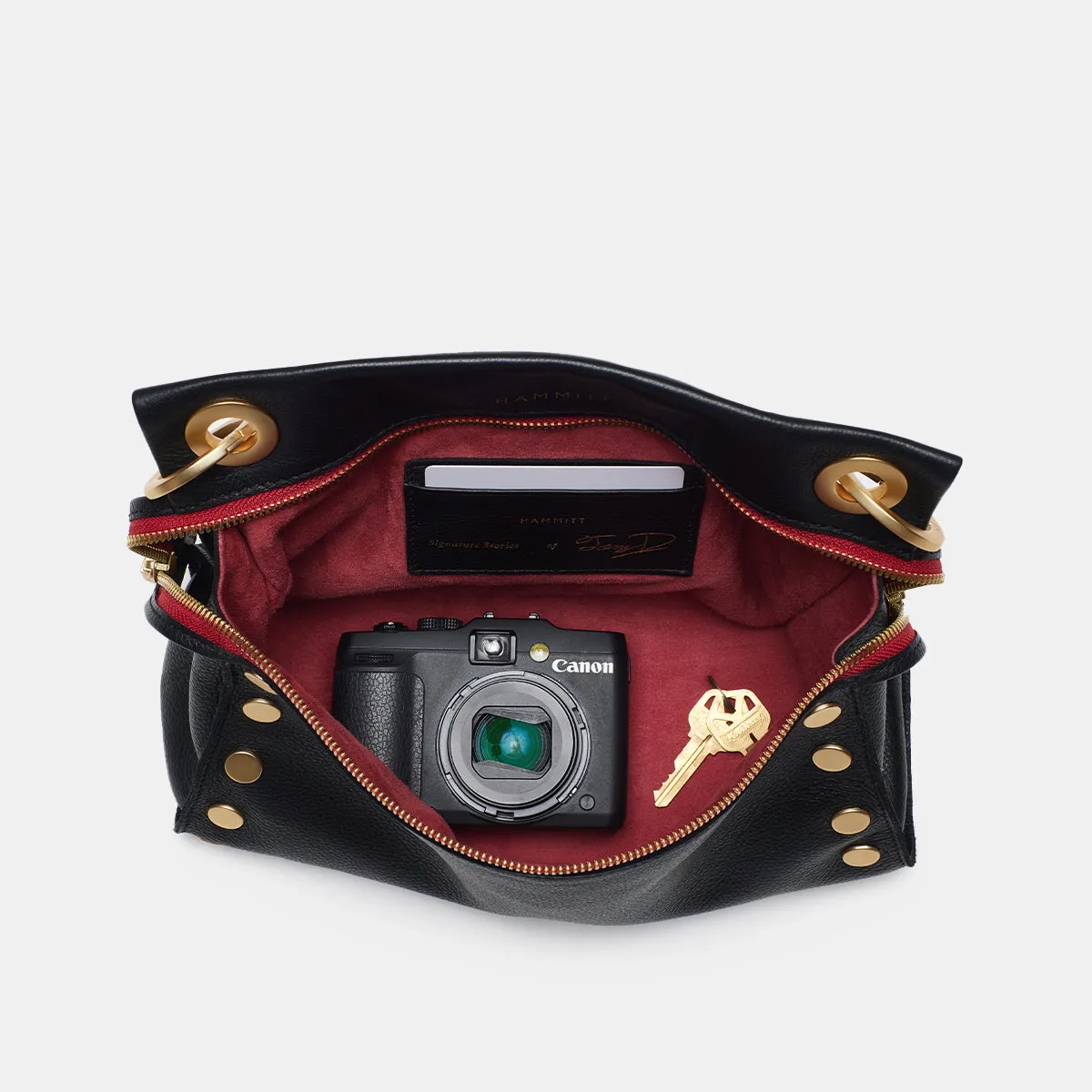 Tony Signature | Black/Brushed Gold Red Zip | Med
