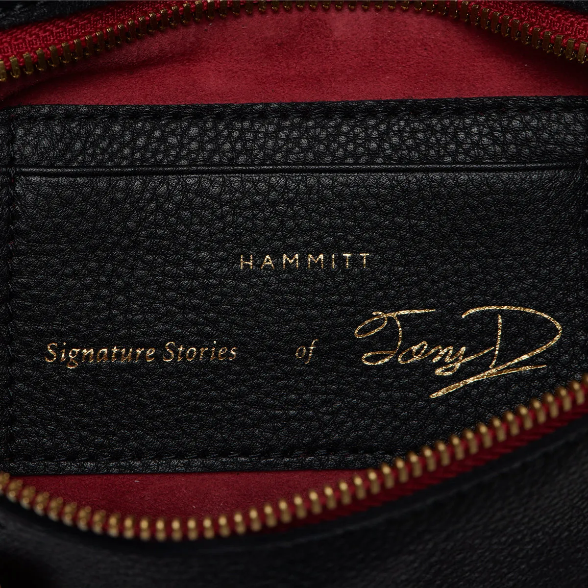 Tony Signature | Black/Brushed Gold Red Zip | Med