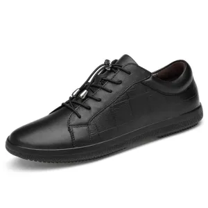 West Louis™ Brand Genuine Leather Men Soft Sneakers