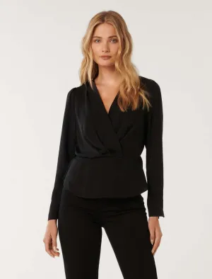 Whitney Wrap Blouse