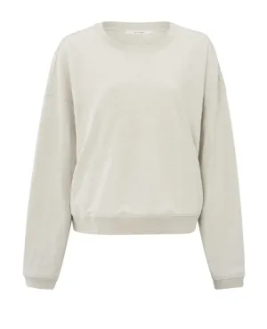 Yaya Soft Grey Slub Sweatshirt